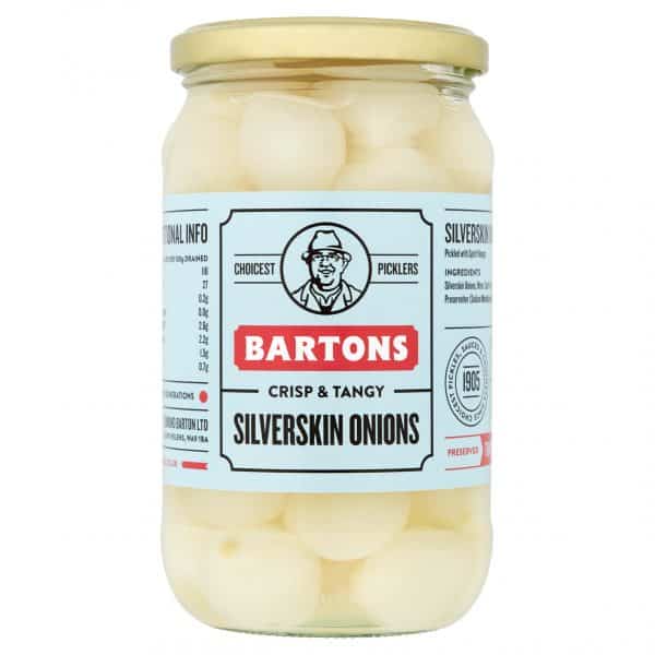 Barton's Pickled Onions - Clear Vinegar 439g