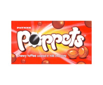 Paynes Poppets Chewy Toffee Covered in Milk