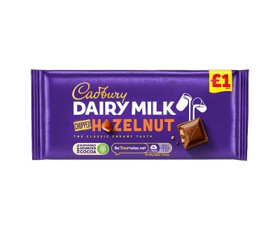 Cadbury Dairy Milk Chopped Nut £1 Chocolate Bar 95g