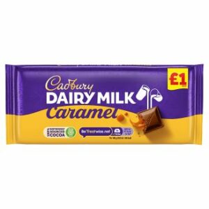 Cadbury Dairy Milk Caramel £1 Chocolate Bar 120g