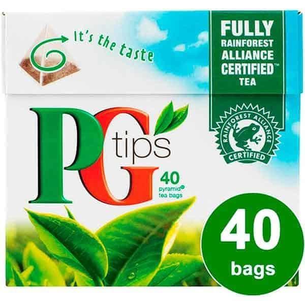 PG Tips 40 Pyramid Tea Bags 116g