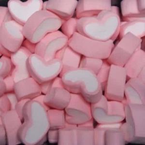 Kingsway Pink & White Mini Heart Mallows